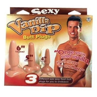 Vanilla Dip Butt Plug Set 1