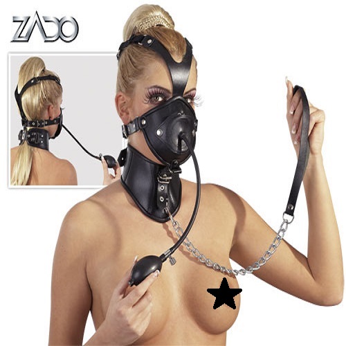 Zado Leather Mask With Pump and Lead