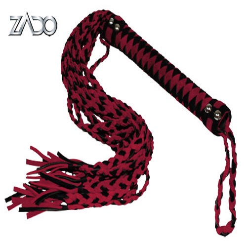 Zado Suede Red and Black Whip