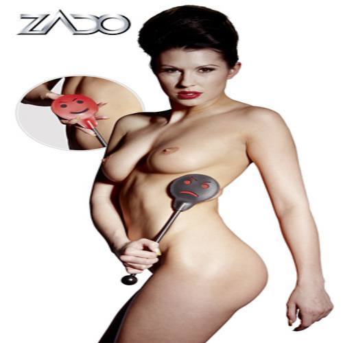 ZADO Leather Angry/Smiley Spanker
