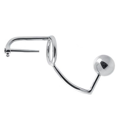 Anal Intruder Cock Ring With Penis Plug 1