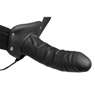 Size Matters Erection Assist Hollow Silicone Dildo Strap On 1