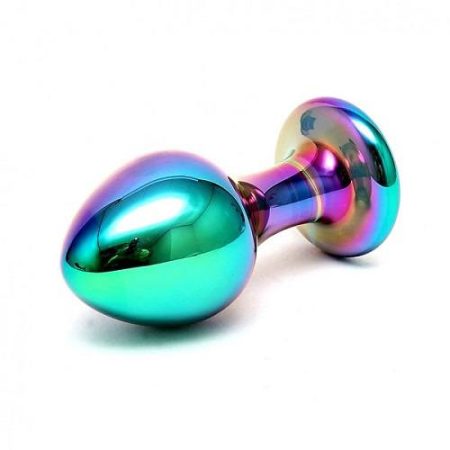 Sensual Multi Coloured Glass Melany Anal Dildo 2
