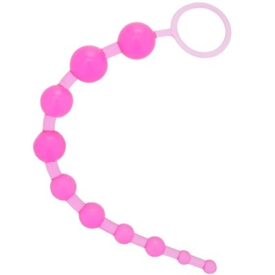 X-10 Jelly Anal Beads Pink 1
