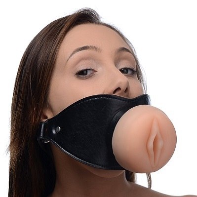 Pussy Face Oral Sex Mouth Gag Black 1