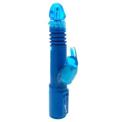 Deep Stroker Thrusting Rabbit Vibrator Blue 1
