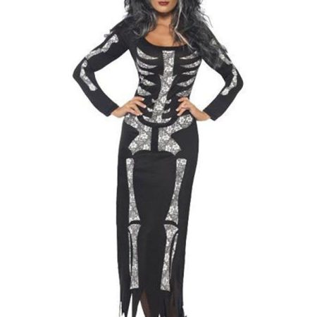 Skeleton Tube Dress Adult Halloween Costume 2