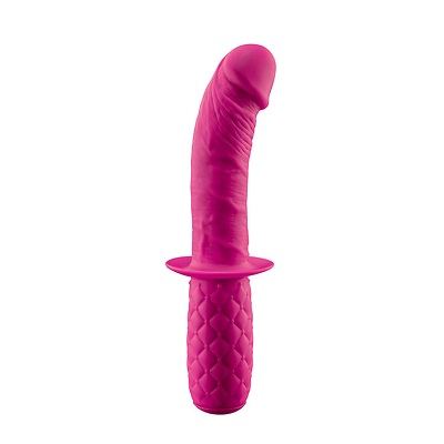 Orgasm Driver Pink Silicone Dong 1