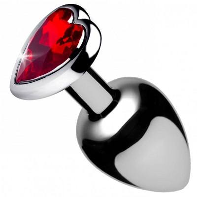 Booty Sparks Red Heart Medium Anal Plug 1