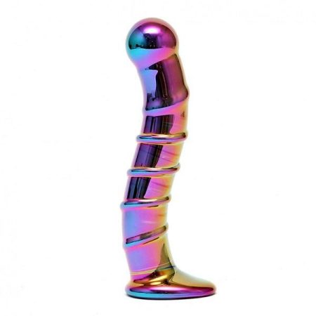 Rimba Sensual Multi Coloured Glass Nikita Dildo 2