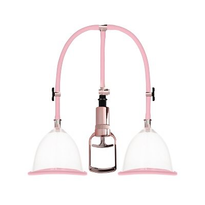 Pumped Breast Pump Medium Rose Gold 1
