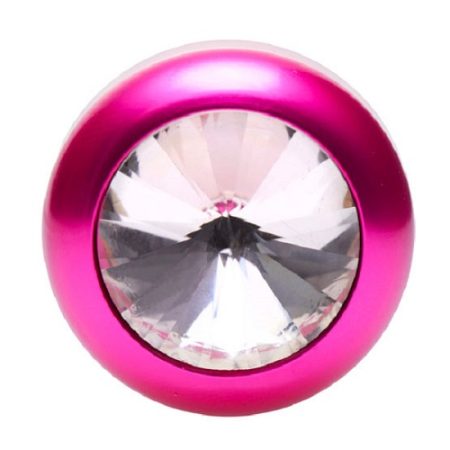 Solitaire Gem Accented Aluminium Anal Plug 2