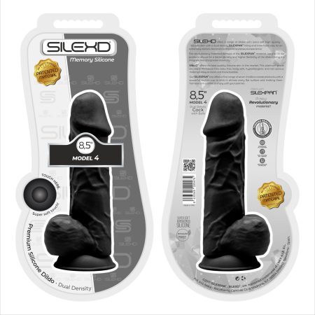 n11122-8-5-inch-realistic-silicone-dual-density-girthy-dildo-with-suction-cup-with-balls-black-packaged-hr