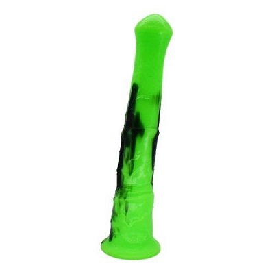 Colourful Long Silicone Horse Dildo Green 11.22 Inches 1